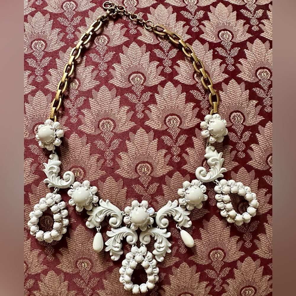 J.Crew White Statement Necklace
